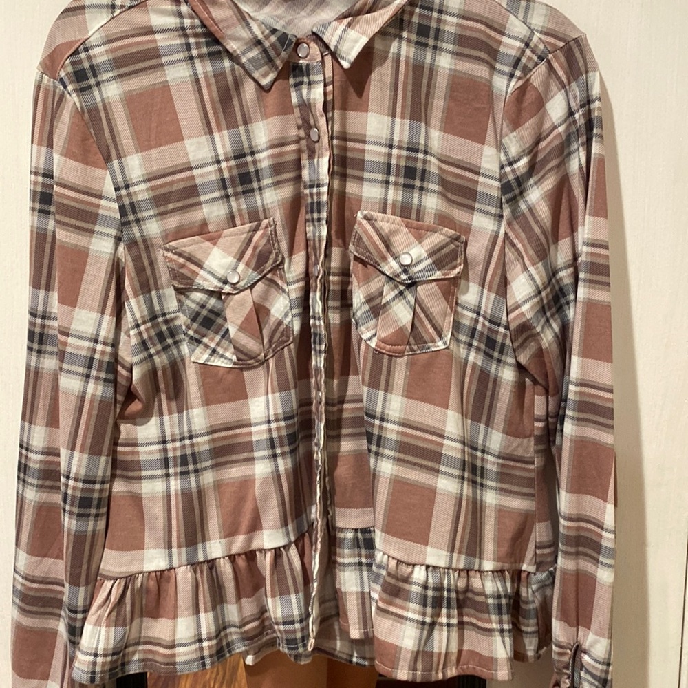 Pink long sleeve cowboy shirt